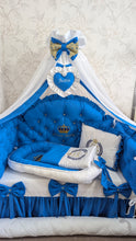 Load image into Gallery viewer, Luxury baby bedding 140*70 personalised by embroidery, 100% cotton
