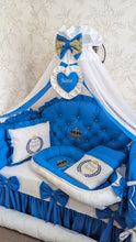 Load image into Gallery viewer, Luxury baby bedding 140*70 personalised by embroidery, 100% cotton
