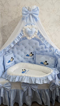 Load image into Gallery viewer, Luxury baby bedding 120*60 personalised by embroidery, 100% cotton

