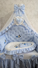 Load image into Gallery viewer, Luxury baby bedding 120*60 personalised by embroidery, 100% cotton
