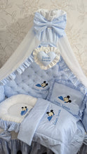 Load image into Gallery viewer, Luxury baby bedding 120*60 personalised by embroidery, 100% cotton
