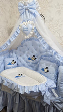 Load image into Gallery viewer, Luxury baby bedding 120*60 personalised by embroidery, 100% cotton
