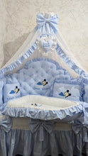 Load image into Gallery viewer, Luxury baby bedding 120*60 personalised by embroidery, 100% cotton
