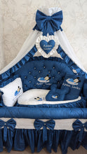 Load image into Gallery viewer, Luxury baby bedding 120*60 personalised by embroidery, 100% cotton
