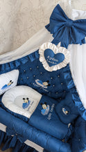 Load image into Gallery viewer, Luxury baby bedding 120*60 personalised by embroidery, 100% cotton
