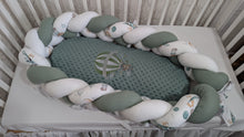 Load image into Gallery viewer, Baby nest with braided bumper
