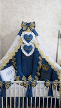 Load image into Gallery viewer, Luxury baby bedding 120*60 personalised by embroidery, 100% cotton
