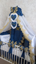 Load image into Gallery viewer, Luxury baby bedding 120*60 personalised by embroidery, 100% cotton
