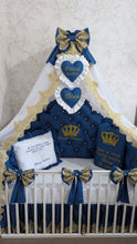 Load image into Gallery viewer, Luxury baby bedding 120*60 personalised by embroidery, 100% cotton
