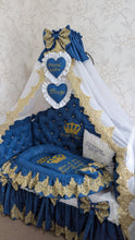 Load image into Gallery viewer, Luxury baby bedding 120*60 personalised by embroidery, 100% cotton
