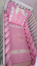 Load image into Gallery viewer, Luxury baby bedding 120*60 personalised by embroidery, 100% cotton
