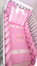 Load image into Gallery viewer, Luxury baby bedding 120*60 personalised by embroidery, 100% cotton
