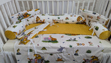 Load image into Gallery viewer, Baby bumpers for single bed 190*90 personalised by embroidery, 100% cotton
