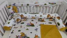 Load image into Gallery viewer, Baby bumpers for single bed 190*90 personalised by embroidery, 100% cotton
