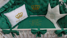 Load image into Gallery viewer, Luxury baby bedding 100% cotton 

  personalised by embroidery
