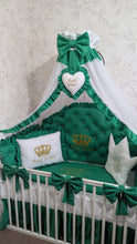 Load image into Gallery viewer, Luxury baby bedding 100% cotton 

  personalised by embroidery
