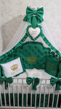 Load image into Gallery viewer, Luxury baby bedding 100% cotton 

  personalised by embroidery
