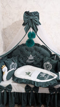 Load image into Gallery viewer, Luxury baby bedding 120*60 personalised by embroidery, 100% cotton
