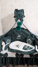 Load image into Gallery viewer, Luxury baby bedding 120*60 personalised by embroidery, 100% cotton

