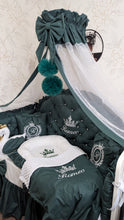 Load image into Gallery viewer, Luxury baby bedding 120*60 personalised by embroidery, 100% cotton
