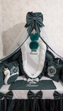 Load image into Gallery viewer, Luxury baby bedding 120*60 personalised by embroidery, 100% cotton
