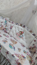 Load image into Gallery viewer, Baby bumpers personalised by embroidery
