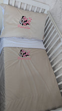 Load image into Gallery viewer, Baby blanket and pillow made in velvet and dimple
