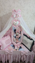 Load image into Gallery viewer, Luxury baby bedding 120*60 personalised by embroidery, 100% cotton and dimple
