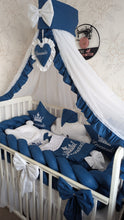 Load image into Gallery viewer, Luxury baby bedding 120*60 personalised by embroidery, 100% cotton
