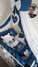 Load image into Gallery viewer, Luxury baby bedding 120*60 personalised by embroidery, 100% cotton
