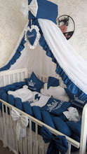 Load image into Gallery viewer, Luxury baby bedding 120*60 personalised by embroidery, 100% cotton
