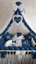 Load image into Gallery viewer, Luxury baby bedding 120*60 personalised by embroidery, 100% cotton
