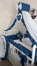 Load image into Gallery viewer, Luxury baby bedding 120*60 personalised by embroidery, 100% cotton
