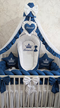 Load image into Gallery viewer, Luxury baby bedding 120*60 personalised by embroidery, 100% cotton
