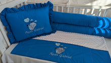 Load image into Gallery viewer, Baby bedding 140*70 personalised by embroidery, 100% Cotton
