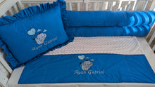 Load image into Gallery viewer, Baby bedding 140*70 personalised by embroidery, 100% Cotton

