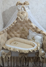 Load image into Gallery viewer, Luxury baby bedding velvet and cotton 

 120*60 personalised by embroidery
