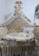 Load image into Gallery viewer, Luxury baby bedding velvet and cotton 

 120*60 personalised by embroidery

