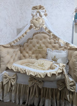 Load image into Gallery viewer, Luxury baby bedding velvet and cotton 

 120*60 personalised by embroidery
