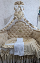 Load image into Gallery viewer, Luxury baby bedding velvet and cotton 

 120*60 personalised by embroidery
