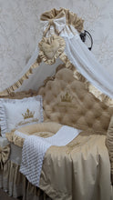 Load image into Gallery viewer, Luxury baby bedding velvet and cotton 

 120*60 personalised by embroidery
