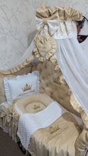 Load image into Gallery viewer, Luxury baby bedding velvet and cotton 

 120*60 personalised by embroidery
