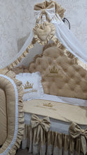 Load image into Gallery viewer, Luxury baby bedding velvet and cotton 

 120*60 personalised by embroidery
