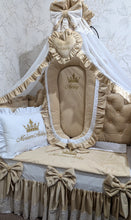 Load image into Gallery viewer, Luxury baby bedding velvet and cotton 

 120*60 personalised by embroidery
