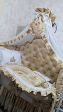 Load image into Gallery viewer, Luxury baby bedding velvet and cotton 

 120*60 personalised by embroidery
