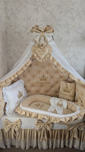 Load image into Gallery viewer, Luxury baby bedding velvet and cotton 

 120*60 personalised by embroidery
