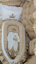 Load image into Gallery viewer, Luxury baby bedding velvet and cotton 

 120*60 personalised by embroidery

