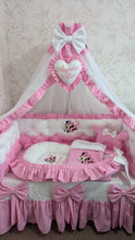 Load image into Gallery viewer, Luxury baby bedding 120*60 personalised by embroidery, 100% cotton
