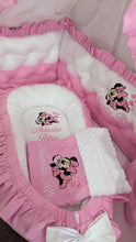 Load image into Gallery viewer, Luxury baby bedding 120*60 personalised by embroidery, 100% cotton
