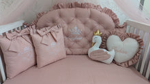 Load image into Gallery viewer, Luxury baby bedding  120*60 personalised by embroidery,  100% cotton
